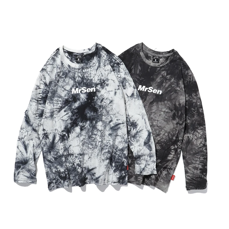 
 2021 Full Sleeve 100% Cotton T Shirt  Wicking Fabric  Tie Dye T Shirt Manufacturing  