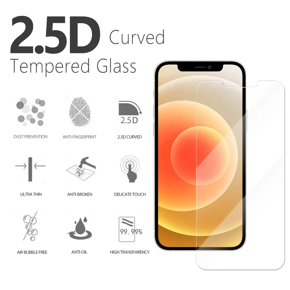  Защита экрана для iPhone 12/12 Pro 2020 закаленное стекло от царапин без пузырьков защитная пленка 6 1
