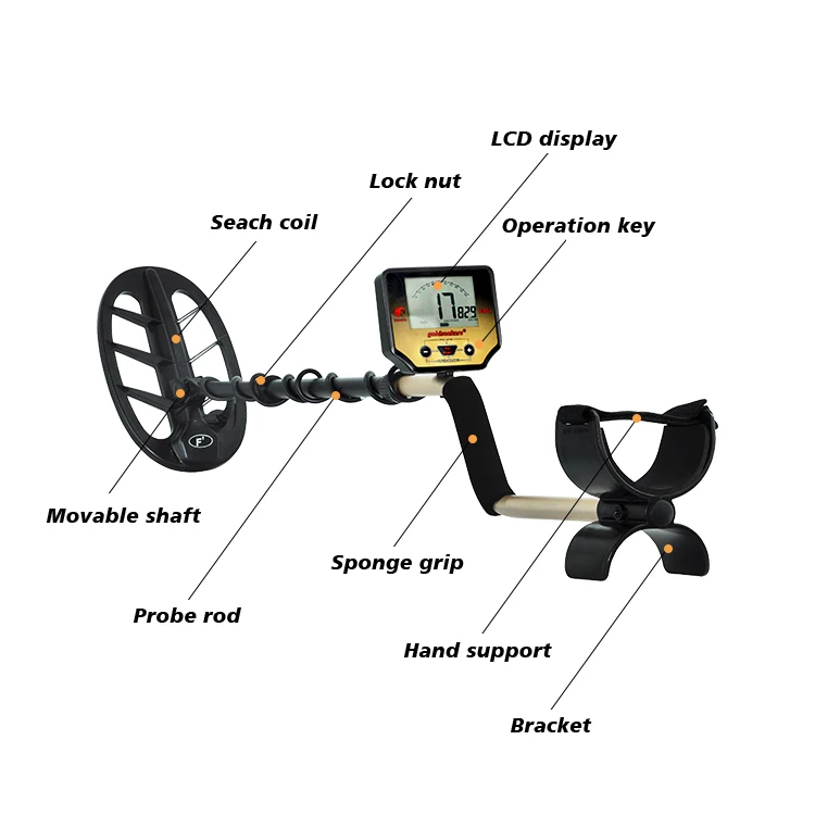 Underground Professional F001 Finder Treasure Outdoor For Best Industrial Detectors Hobby Type Gold Metal Detector
