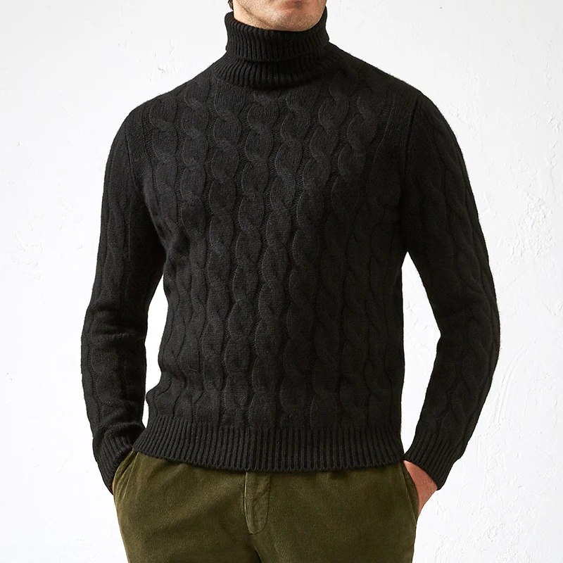 OEM Дешевые пуловеры, толстовки, новейший заказ, толстый жаккардовый свитер с узором, мужская вязаная Фирменная мужская Толстовка
