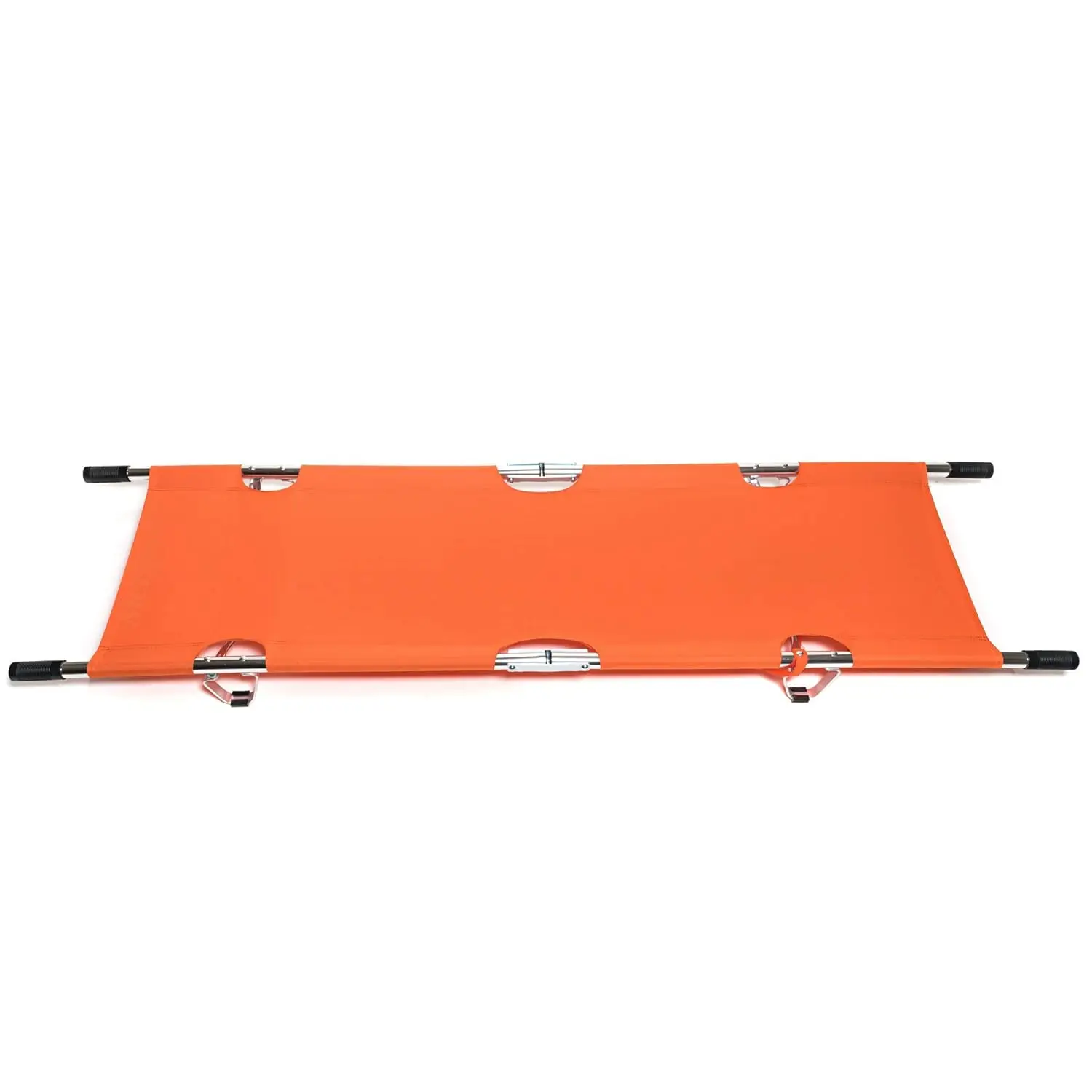 2024 First Aid Medical Portable Aluminum Alloy Stretchable Folding Ambulance Patient Transfer Plastic Scoop Bed Stretcher