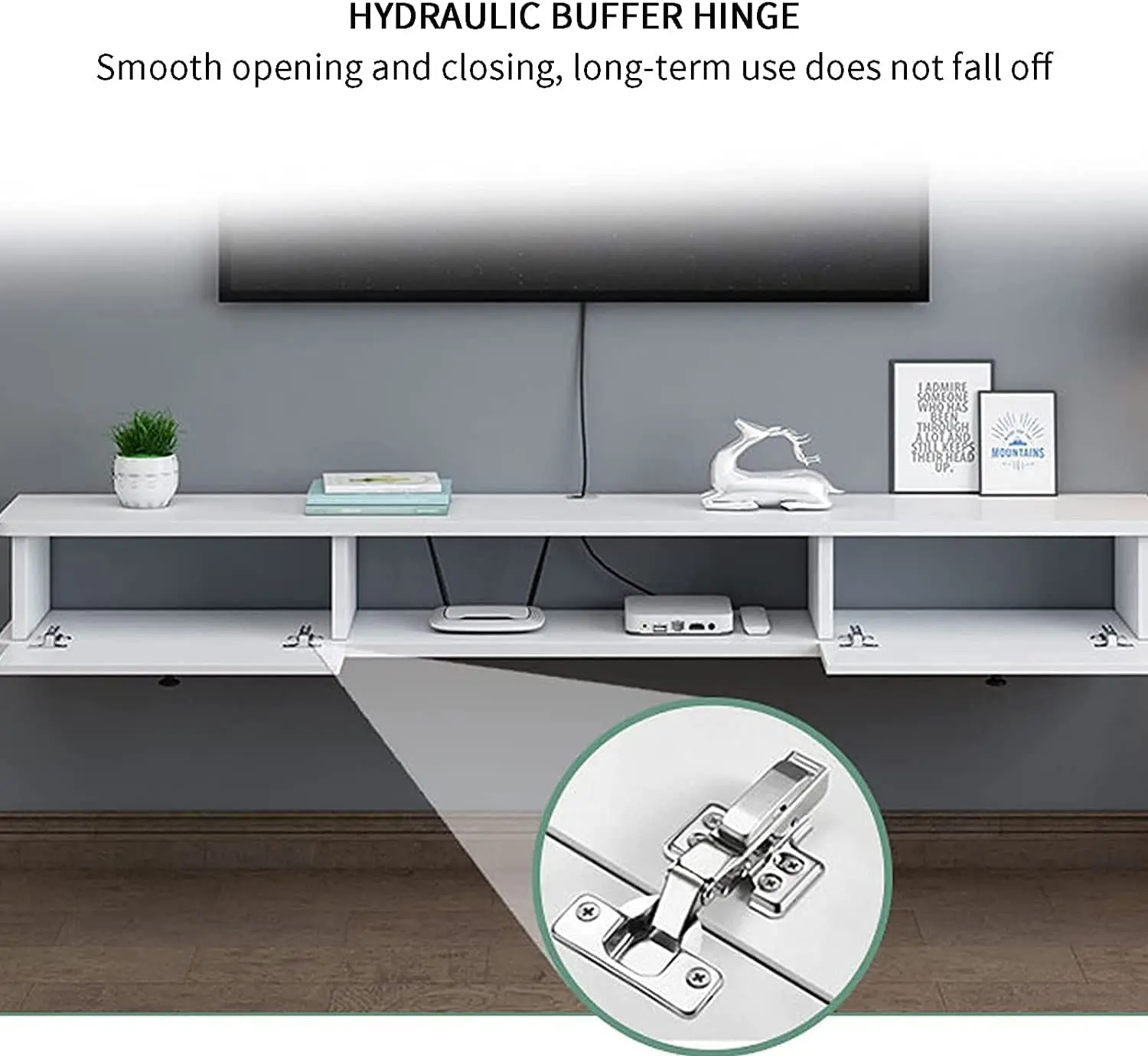 Tv Cabinet Floating Tv Unit Tv Cabinets For Living Room Shelving Unit with 2 Doors