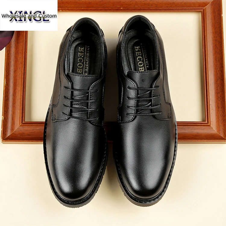 Functional Shoes Gift Box Comfortable Leadership Work Business Casual Shoes Formal Cowhide Leather Shoes