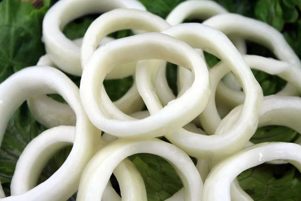 
fresh seafood frozen squid ring 3-7cm IQF squid 