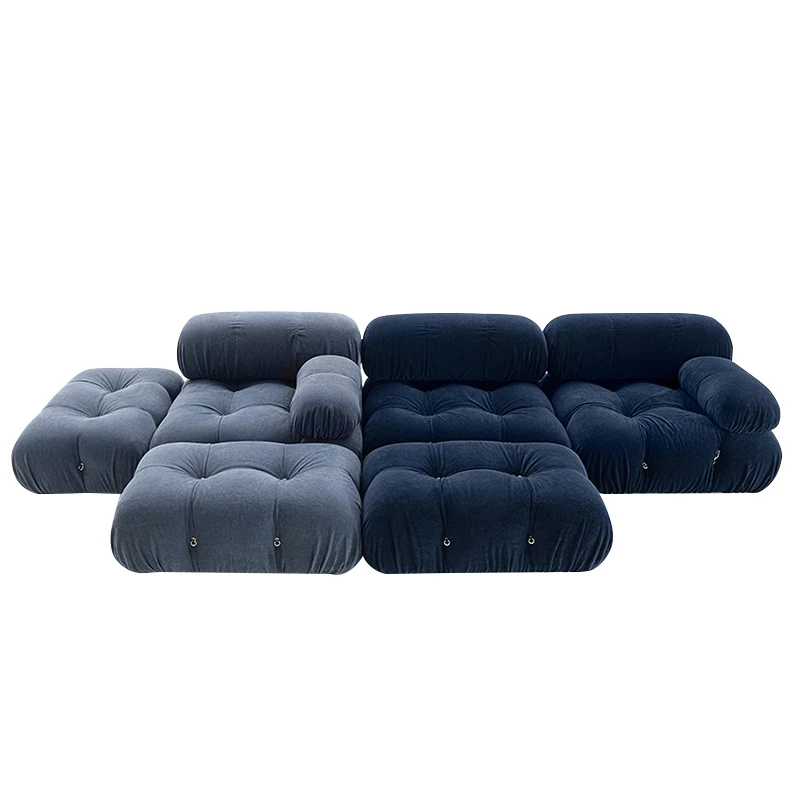 Modern italian design european style nordic fabric velvet leisure module sofa