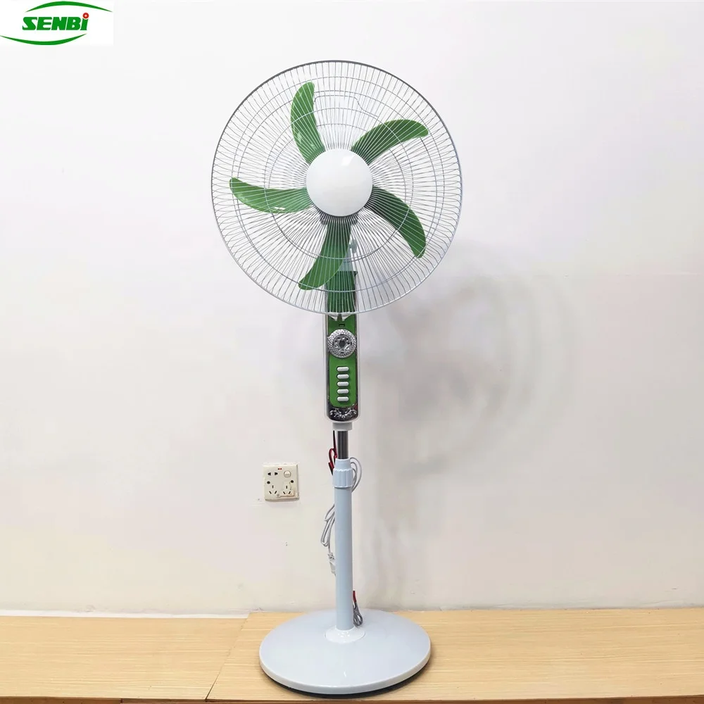 dream home ac dc stand fan usb 18 inch led solar standing fan with led light