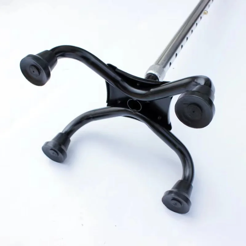 Four leg antiskid crutches and stable retractable walking aid walking stick for elderly