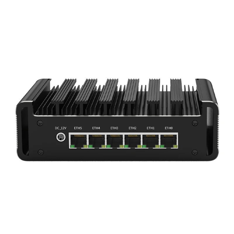 E Customized Fanless Mini PC Computer i7-10510U Gamer DDR4 Firewall Router Pfsense Soft Routing Gaming Computer Linux Openwr