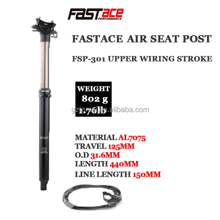 
FASTACE Height Adjustable Seatpost 30.9/31.6mm MTB upper 400MM Road Bicycle part Travel Seat FASTACE 
