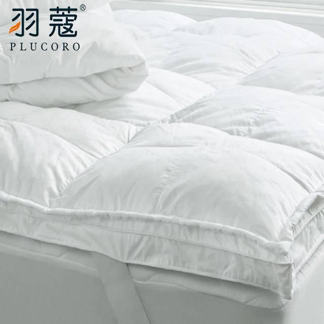 China Suppliers Soft Filling Goose Down Cheap Hotel Bed Mattress Topper For Hotel