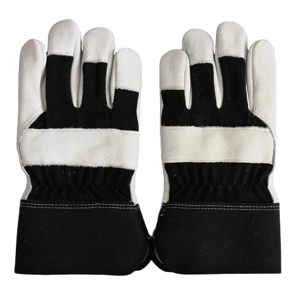 Leather Cheap Working Gloves Rubberized Cotton,  Fleece, Jersey liner Labour Gloves l high quality customize design logo