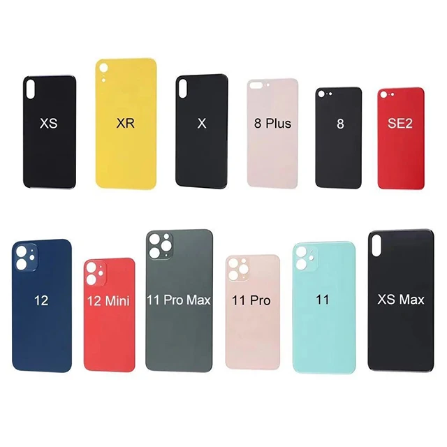 Mobile phone Big hole battery cover For iPhone x xs xs max back glass Replacement