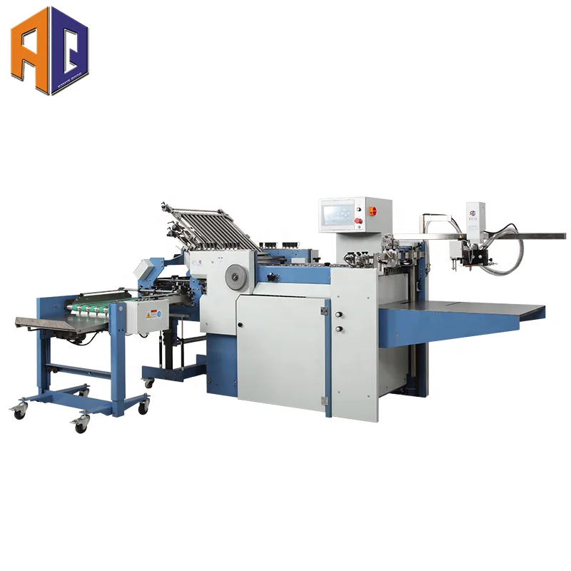 530TS-6K computerized high speed 6 folds ability automatic paper creasing folding machine with 1 cross fold