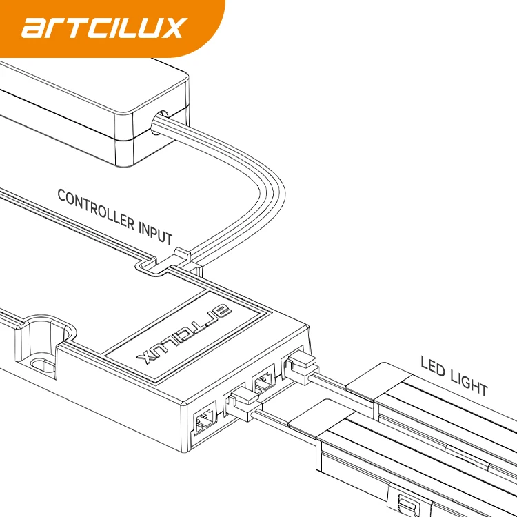 Factory Direct Ultra-thin Smart LED Driver Power Supplier 12V/24V LED Transformer For Switching Lighting System