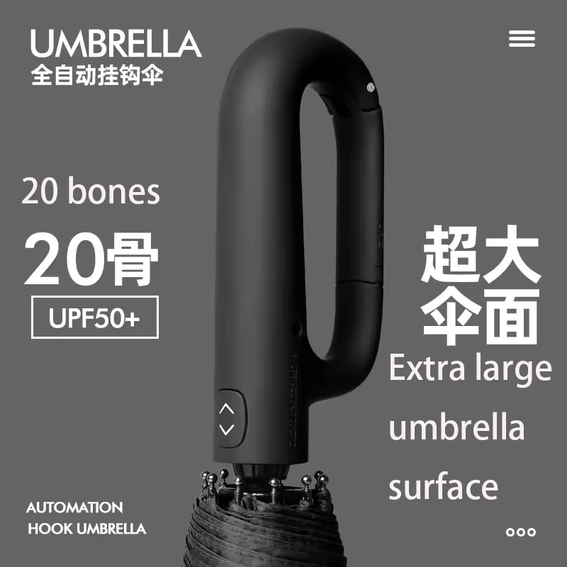 fully automatic folding umbrella 36 bone for sunny and rainy wind resistant UV protection 3 Folding Umbrella With Logo Paraguas