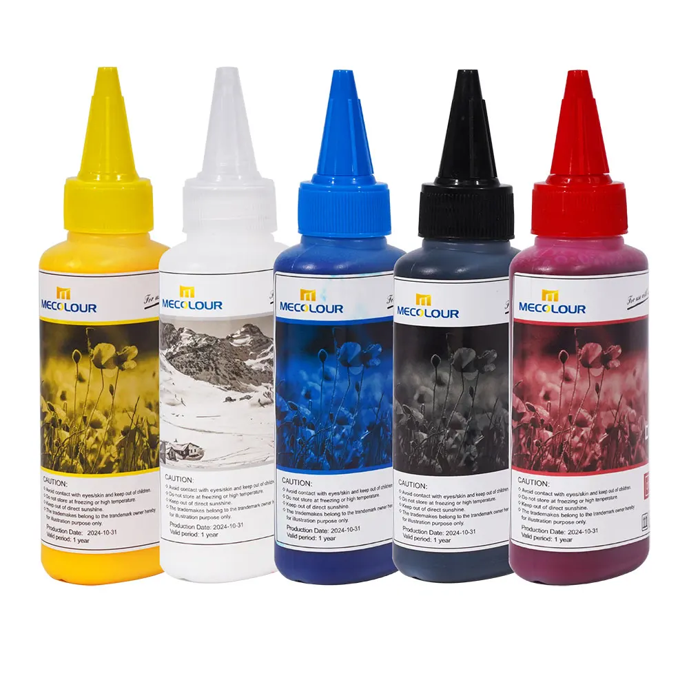 Transfer Ink White Textile Printing Pigment Ink Dtf Ink 100ml For Dtf Printer