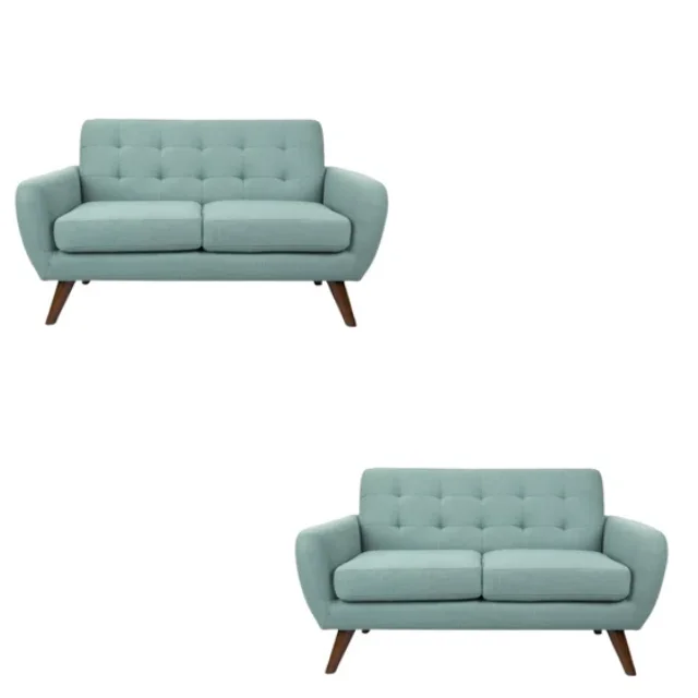 Best fashion solid wooden two seats with comfortable cushion good manufacturing eco-friendly direct factory wholesale price