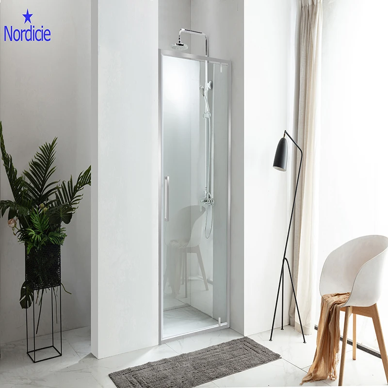 Bathroom Sliding Glass Shower Doors Aluminium Alloy Frameless Shower Enclosure