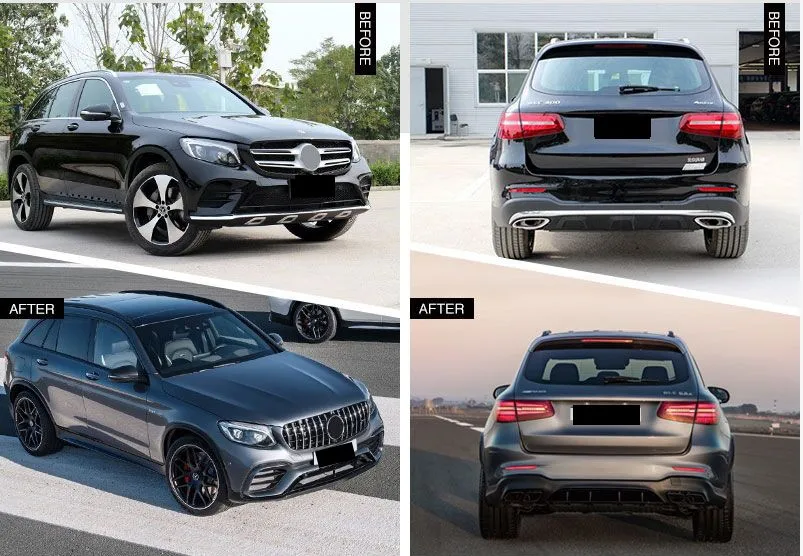 kailite -168-Good Quality GLC 63S Style Body Kit With Main Grill Bumpers For Mercedes GLC Class X235 GLC 200 220 260