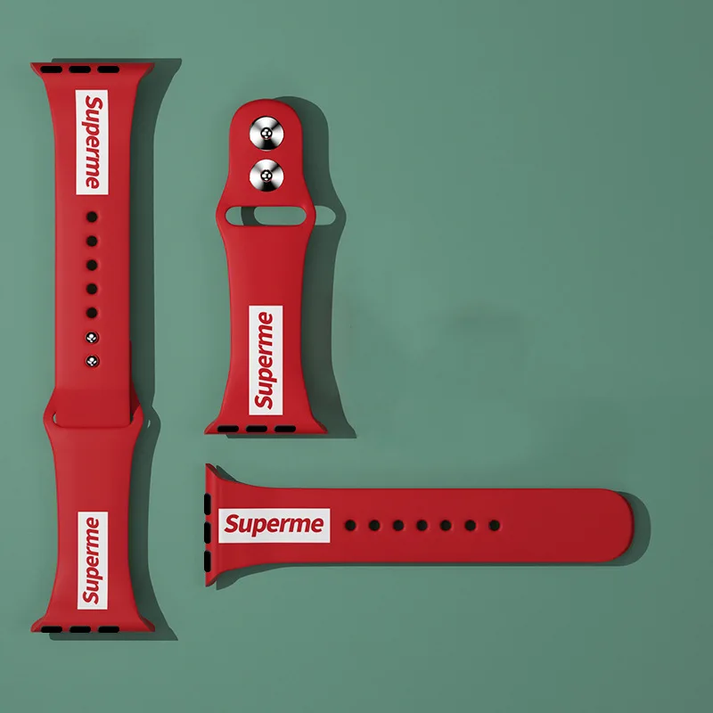  Силиконовый ремешок для смарт-часов Apple Watch Series 6 5 4 38 40 42 44