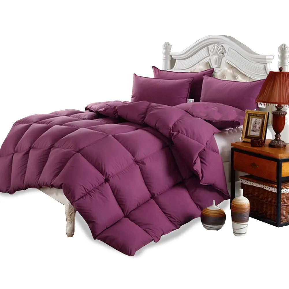 
luxury comforter Box Type Quilted comforter purple comforter 