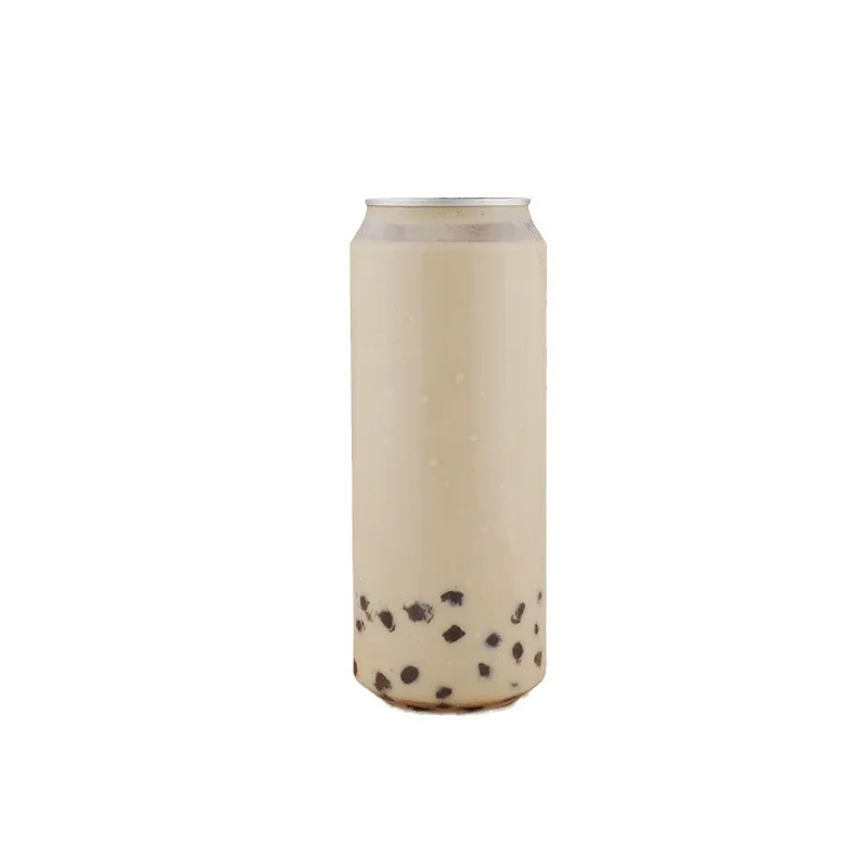 Wholesale Plastic Cans With custom Logo Bubble Tea Cake Soda Pet Cans Plastic Bottles With Easy Open Lids