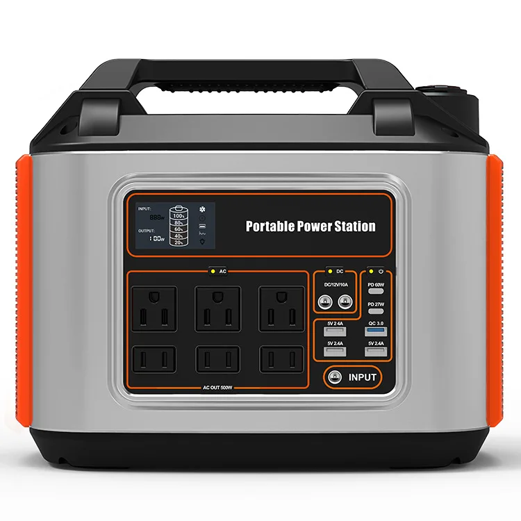 Solar Energy Storage Battery portable power generator 500w 486wh multipurpose fishing camping outdoor Emergency Power Supply