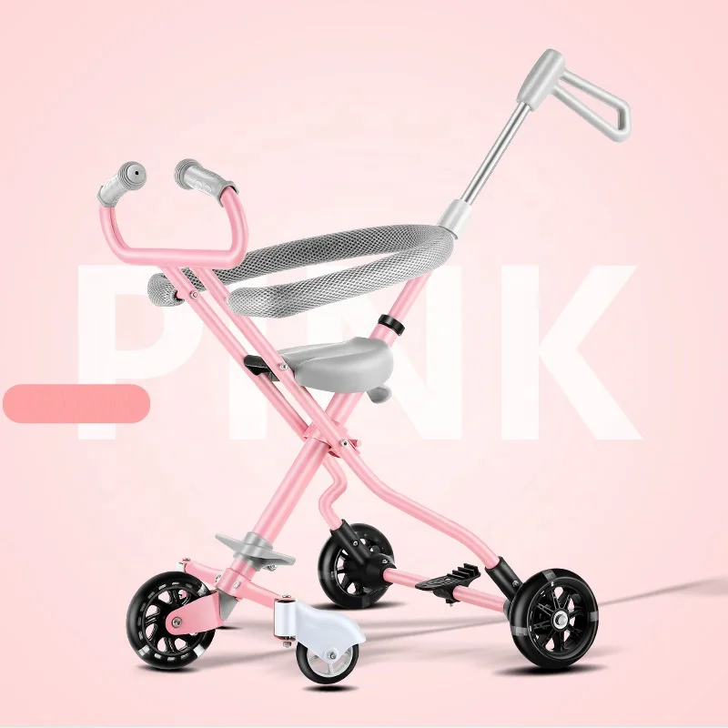 2019Popular outdoor shopping folding magic stroller,5 wheel portable baby carriage