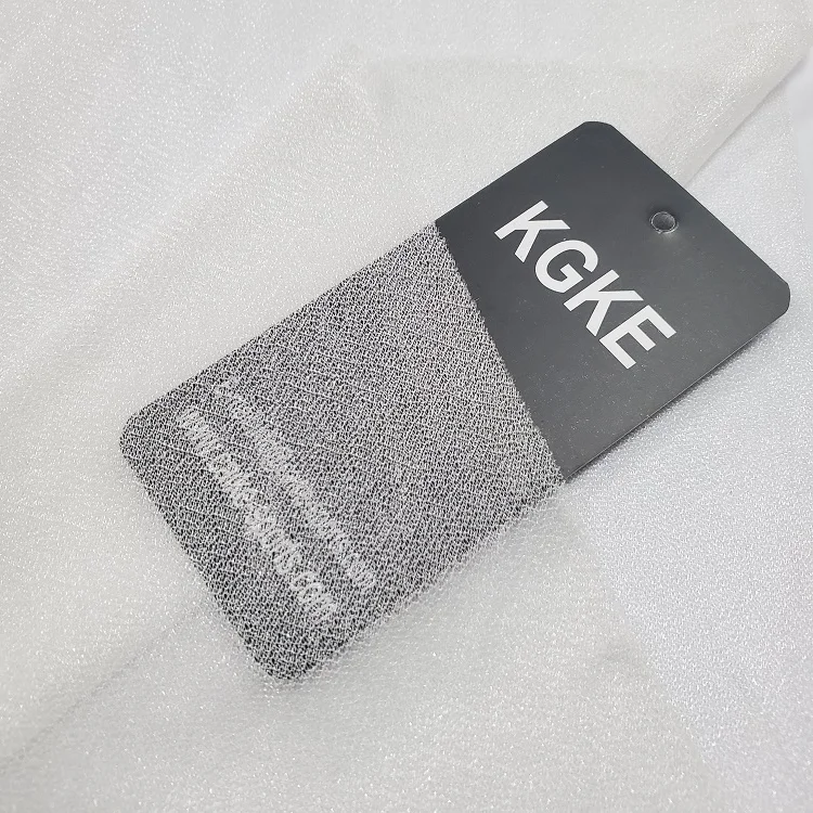 Hexagon Honeycomb Mesh Fabric for Shoe Bag Chair Hat Lining Stock 100% Polyester Plain Knitted Mesh Fabric Plastic Wedding Dress