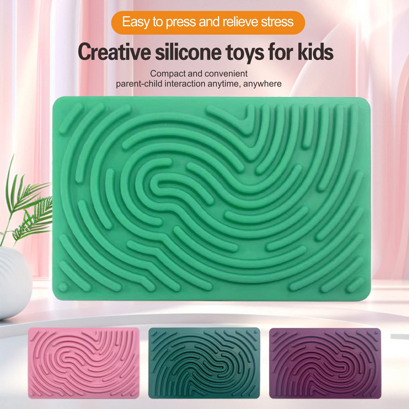 Sensory Activity Mat Sensory Activity Board Silicone Fidget Toy for Calming Stress Anxiety Travel Stress Release Board