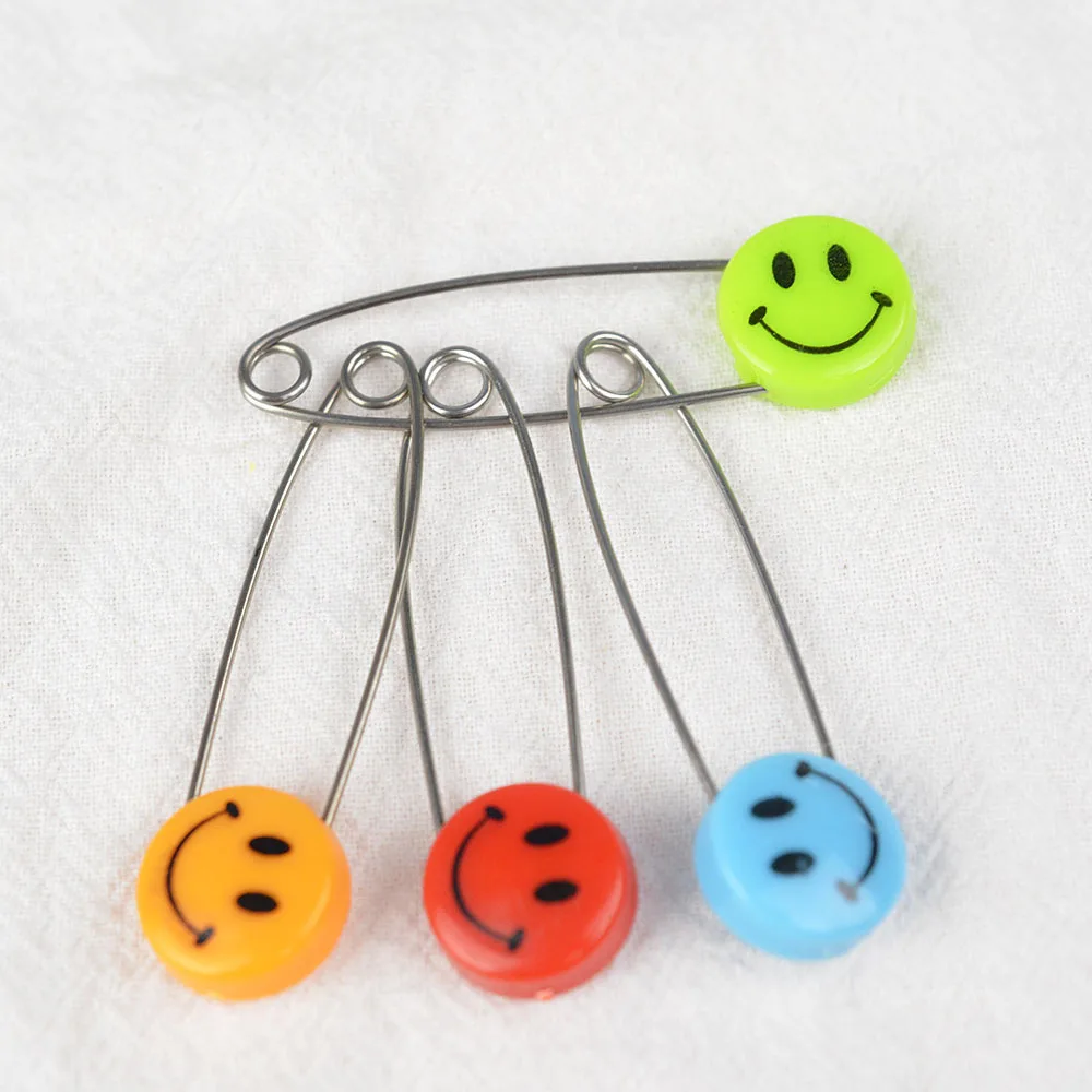 Plastic Head Safety Pins Safety Locking Baby Cloth Diaper Nappy Pins Buckles DIY Needle Pins Sewing Supplies