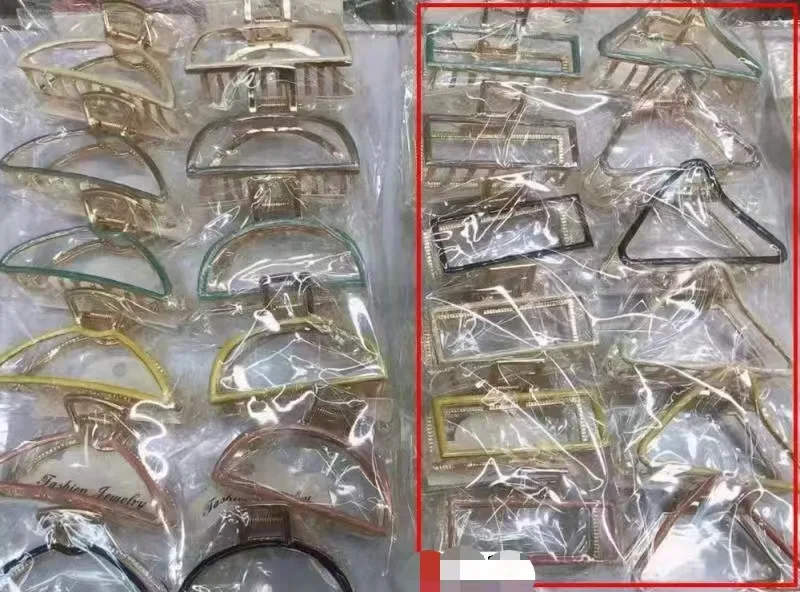 Hot Selling metal hair clip for women wholesale hair claw clips Creative hollow metal hair clip for women