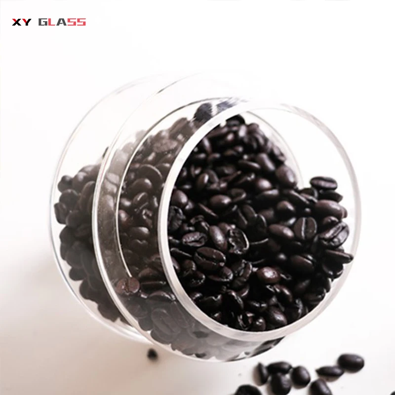 innovation creative christmas tree borosilicate glass biscuit candy storage jar