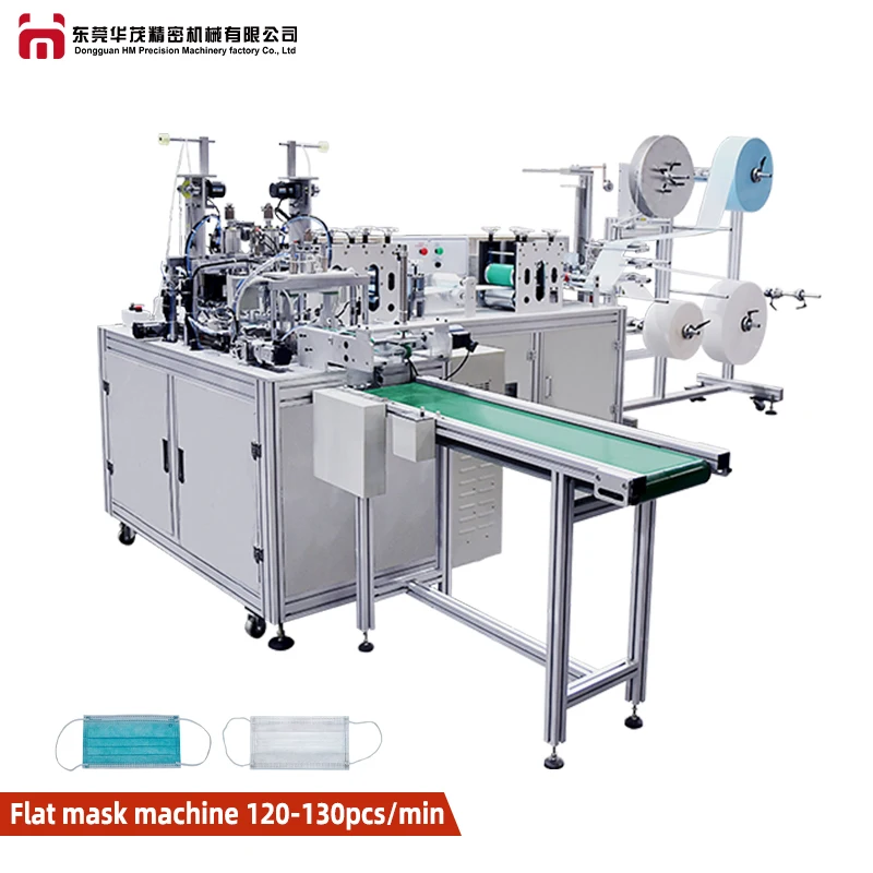 HM Fulli automat facemask machine production linenonwoven 3 layer automatic surgical flat disposable medical face mask machine