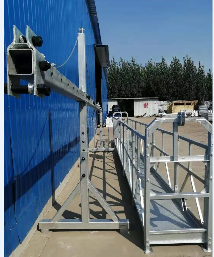 ZLP1000 Electric Construction Lifter with Core Motor Engine New Condition Suspended Rope Platform Hotels Machinery Repair Shops