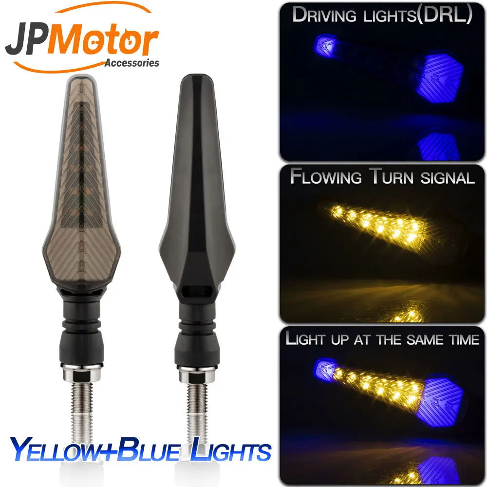 Motorcycle Turn Signals Light Suit 12V Flasher Motorcycle Led Brake Light Flowing Water Blinker Signals Lamp