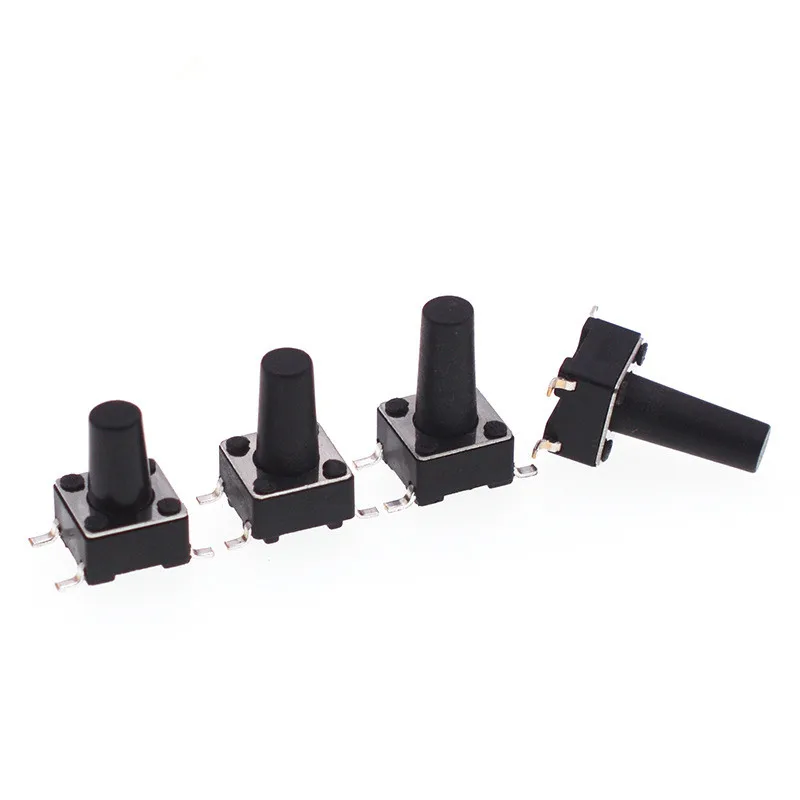 hot sales 6.0*6.0 tact switch 4pin SMT Panel PCB Momentary Tactile Tact Switch Push Button Switch