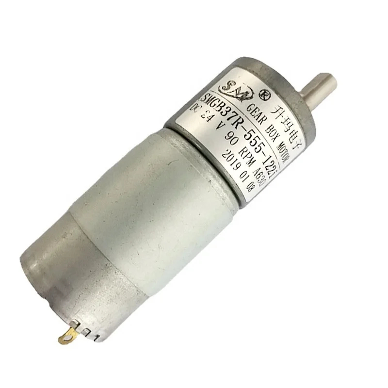 37-555 Micro DC Gear Motor 24V 90rpm Small Gear Reduction Motor Mechanical Monitoring Equipment Gearbox Motors