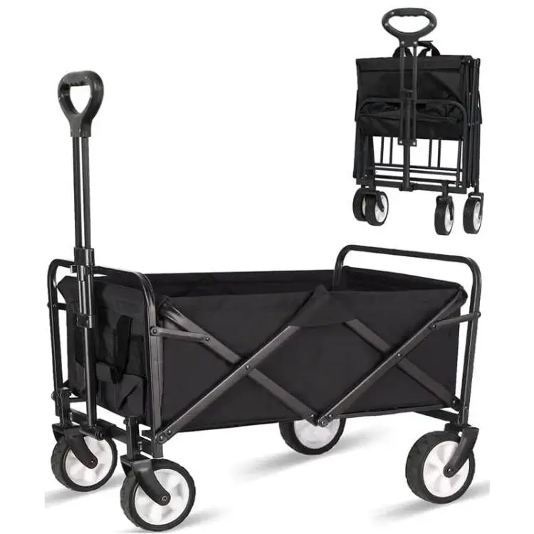 2023 TODO Custom Logo Collapsible Folding Garden Utility Trolley Wagon New Wholesale LOW MOQ Steel Shopping Storage Tools OEM