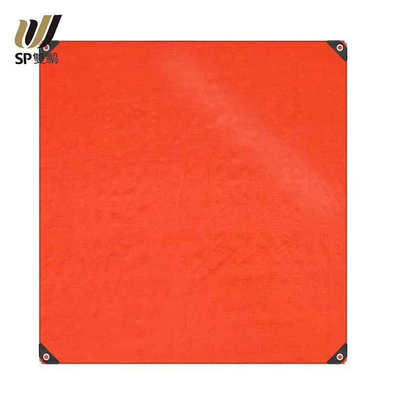 Настраиваемый оранжевый уличный тент непромокаемый чехол для грузовика водостойкий полиэтиленовый Полипропиленовый плетеный брезент