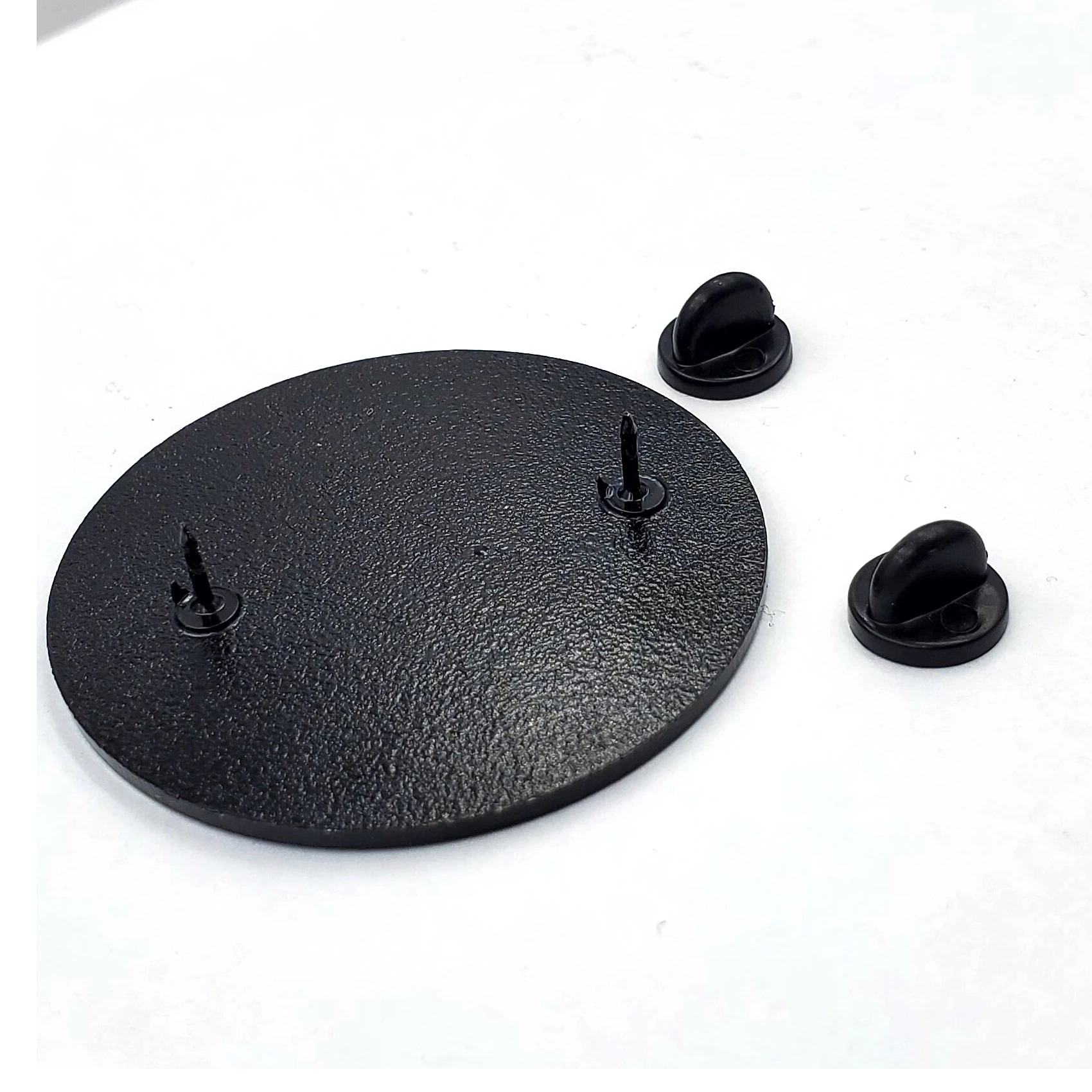 Custom Chaplain Badge Liberty Justice Law Round Black Enamel Pin Badges