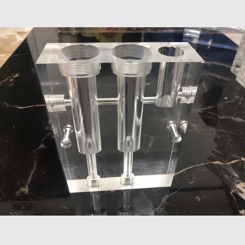 OEM precision CNC acrylic washing and drilling