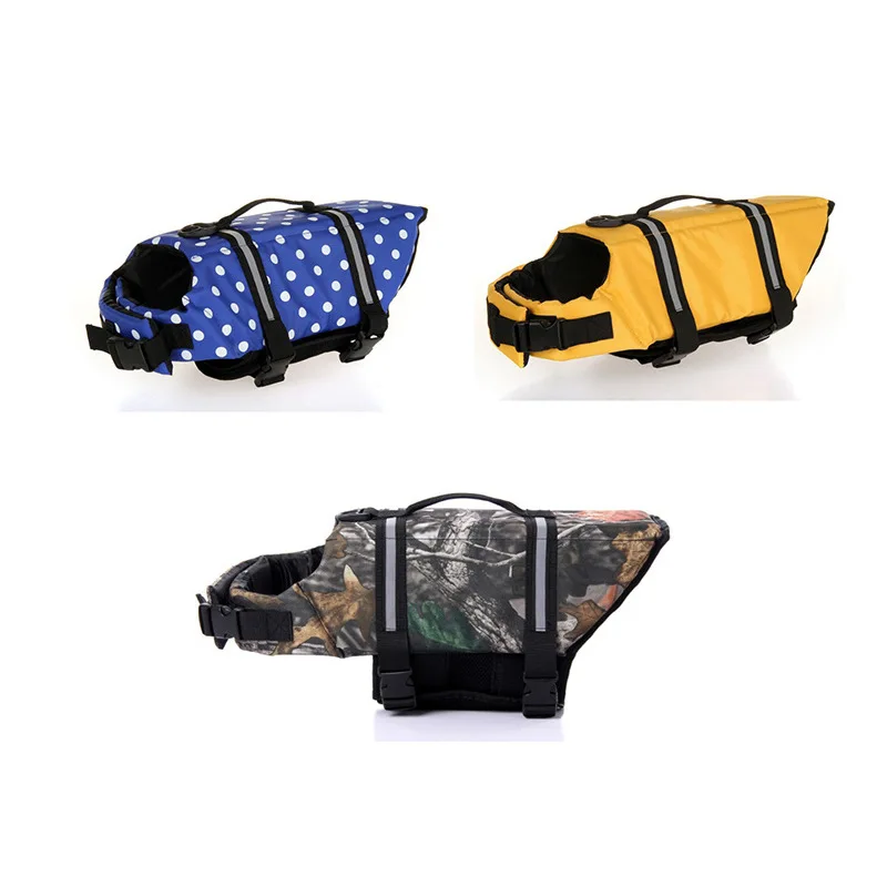 Pet Life Jacket Summer Swimming Recreation Dog Swimsuit High Quality Fine Prints Pet Clothing Swimwear