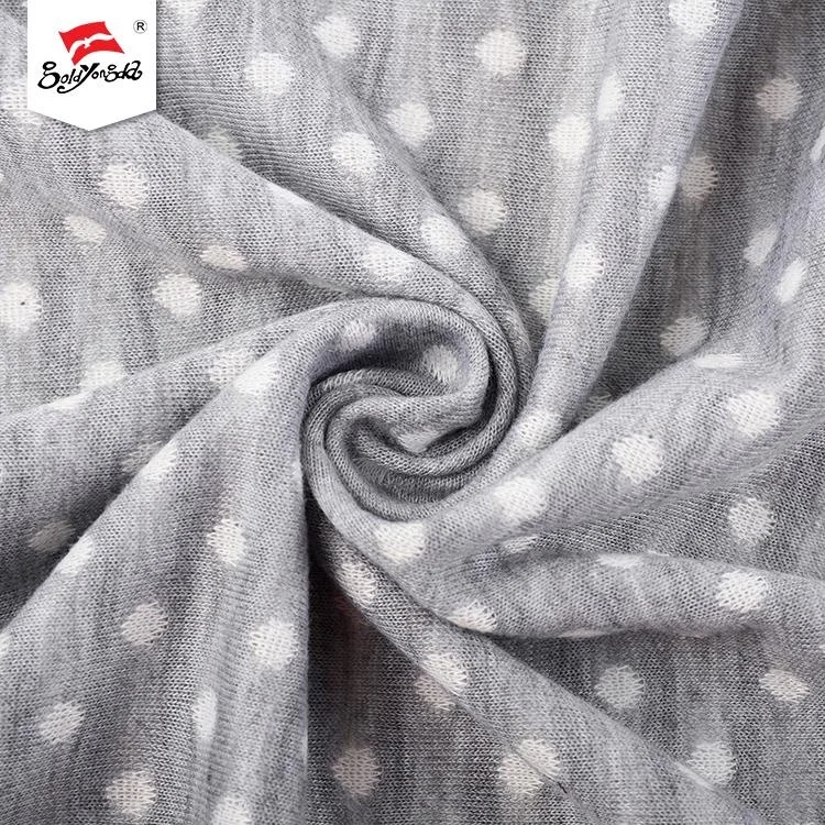 Online shopping custom logo luxury jacquard polyester fabric for jacket