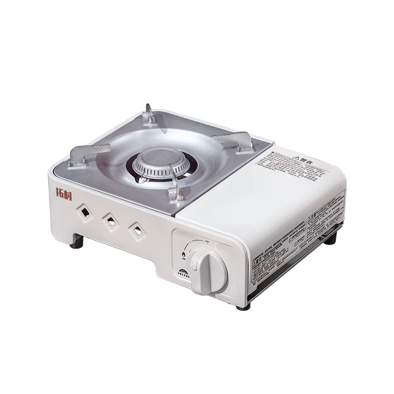 High Quality Appearance Low Price Portable Double Burner Butane Small Portable Gas Stove With Cylinder Korea