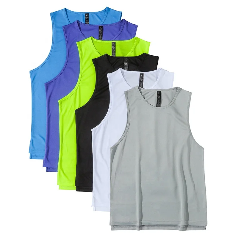 Monton OEM Workout Sports Fitness Custom Men Stringer Gym Tank Top With Split