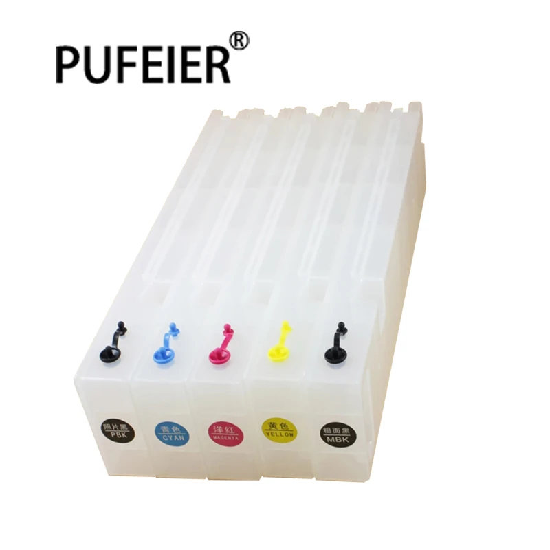 700ML 350ML Empty Refillable Ink Cartridge With Chip for Epson SureColor T3000 T5000 T7000 T3200 T5200 T7200 T3070 T5070 T7070