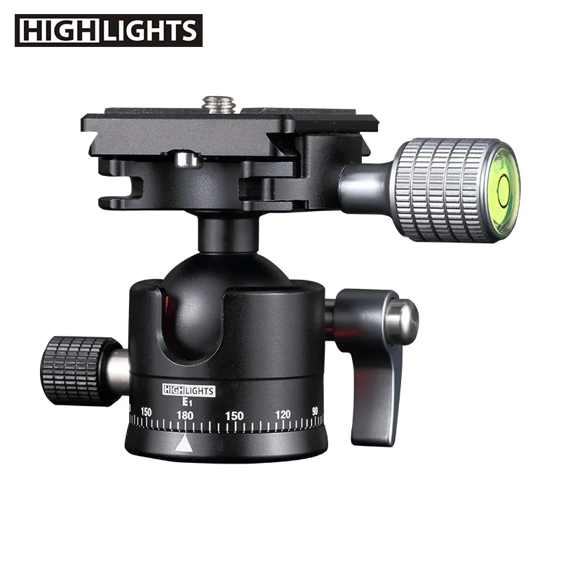 Popul Camera Ball Head 360 Degrees Rotation Aluminum High Loading Ball Head