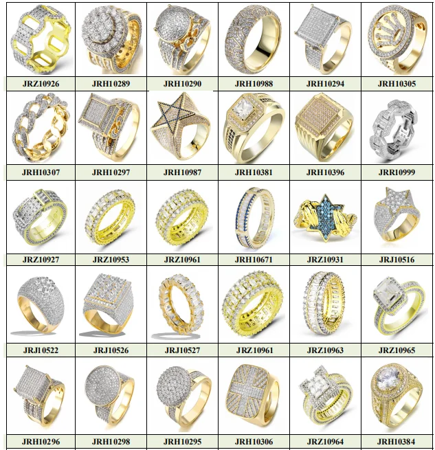 Jasen Jewelry Custom made large 925 silver championship rings or specialized Hip Hop Ring Jewelry for Men