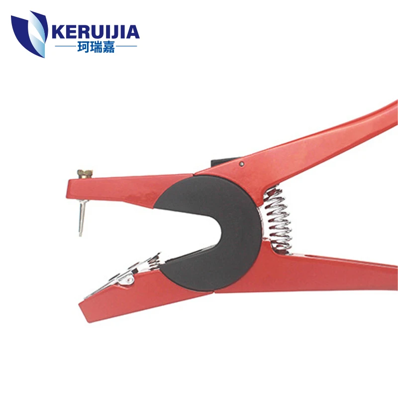 Factory Clicking Sound Metal Ear Tag Pliers Sheep Ear Notching Pliers Cattle Ear Marking Pliers Applicator for Pig Farm
